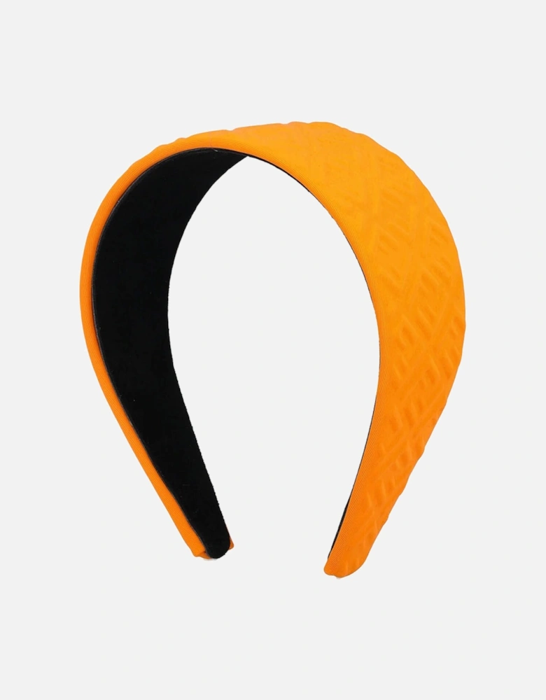 Girls FF Embossed Logo Headband Orange
