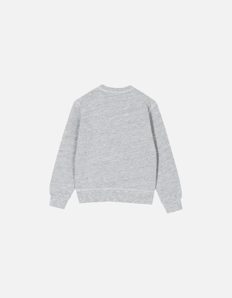 Boys Badge Sweatshirt Grey