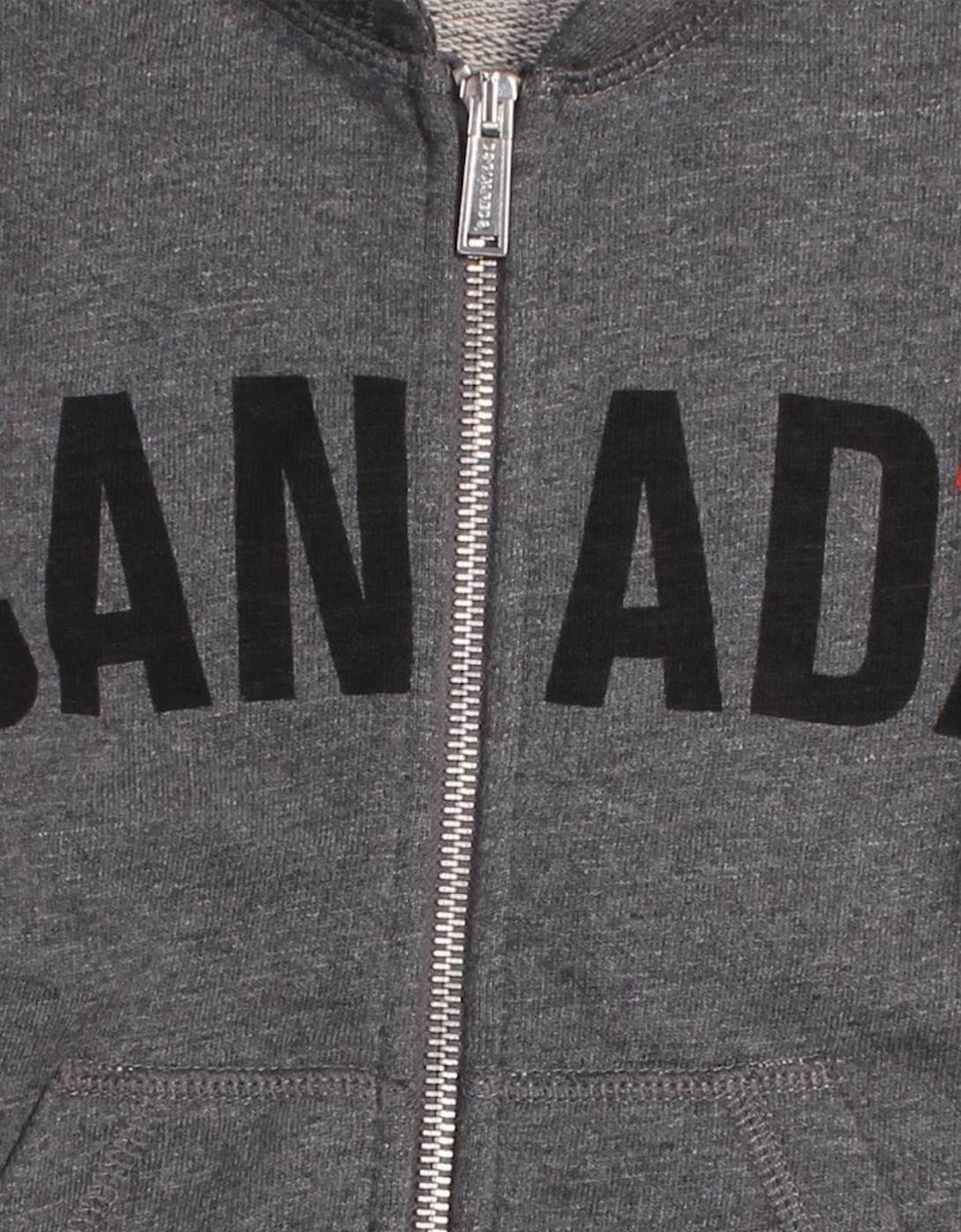 Boys Canada Hoodie Dark Grey