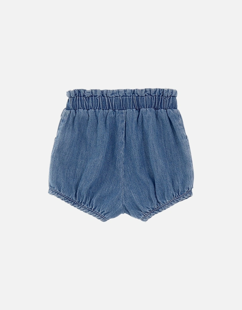 Baby Girls Denim Shorts Blue