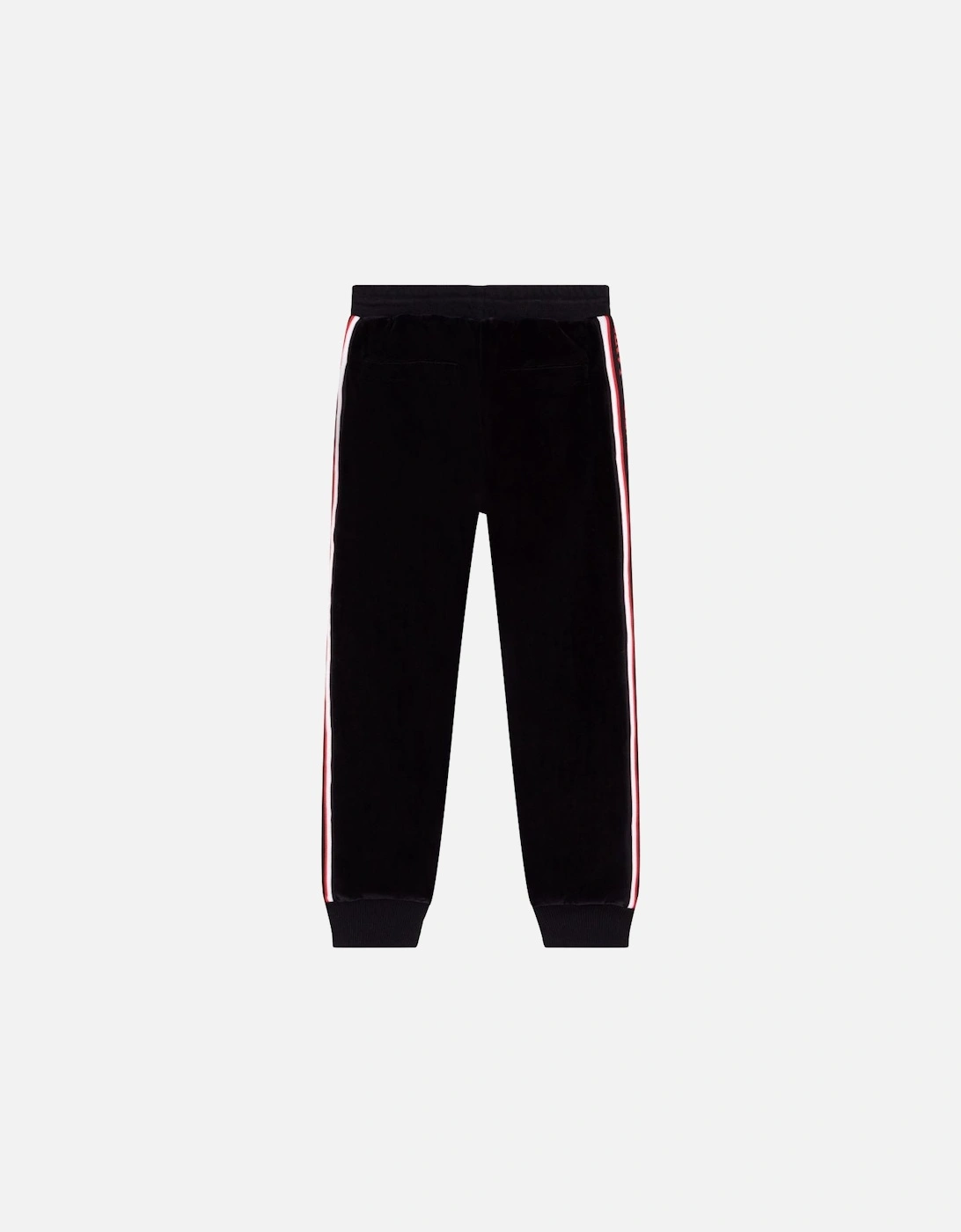 Boys Trim Logo Jogging Bottoms Black