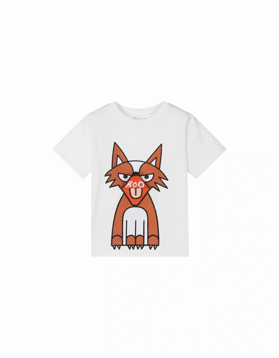 Boys Fox Logo T Shirt White