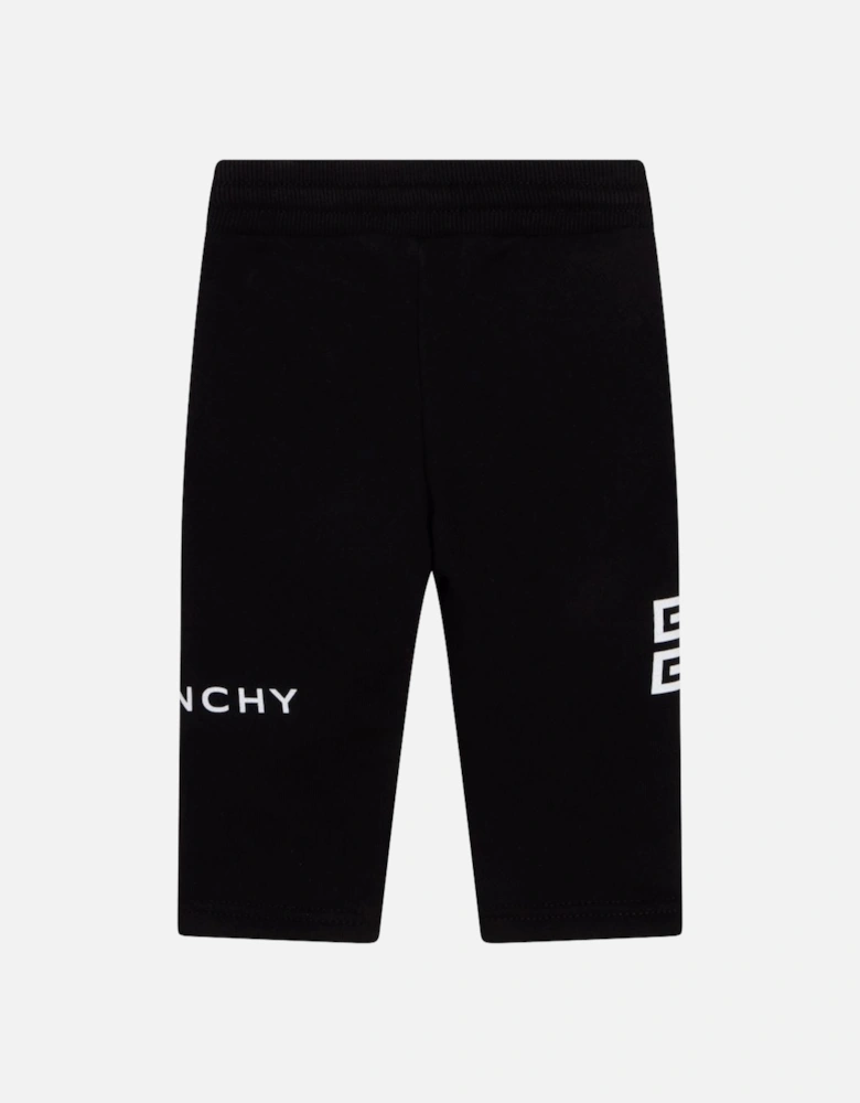 Unisex Multi Logo Joggers Black