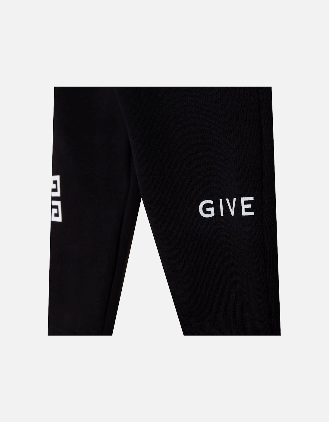 Unisex Multi Logo Joggers Black