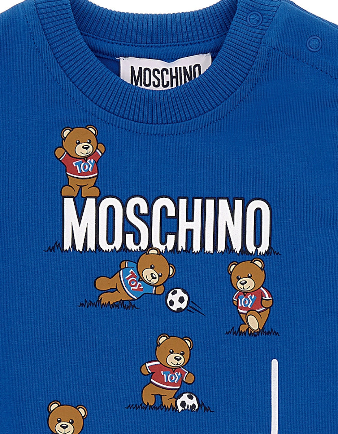 Baby Boys Football Print T-shirt Blue