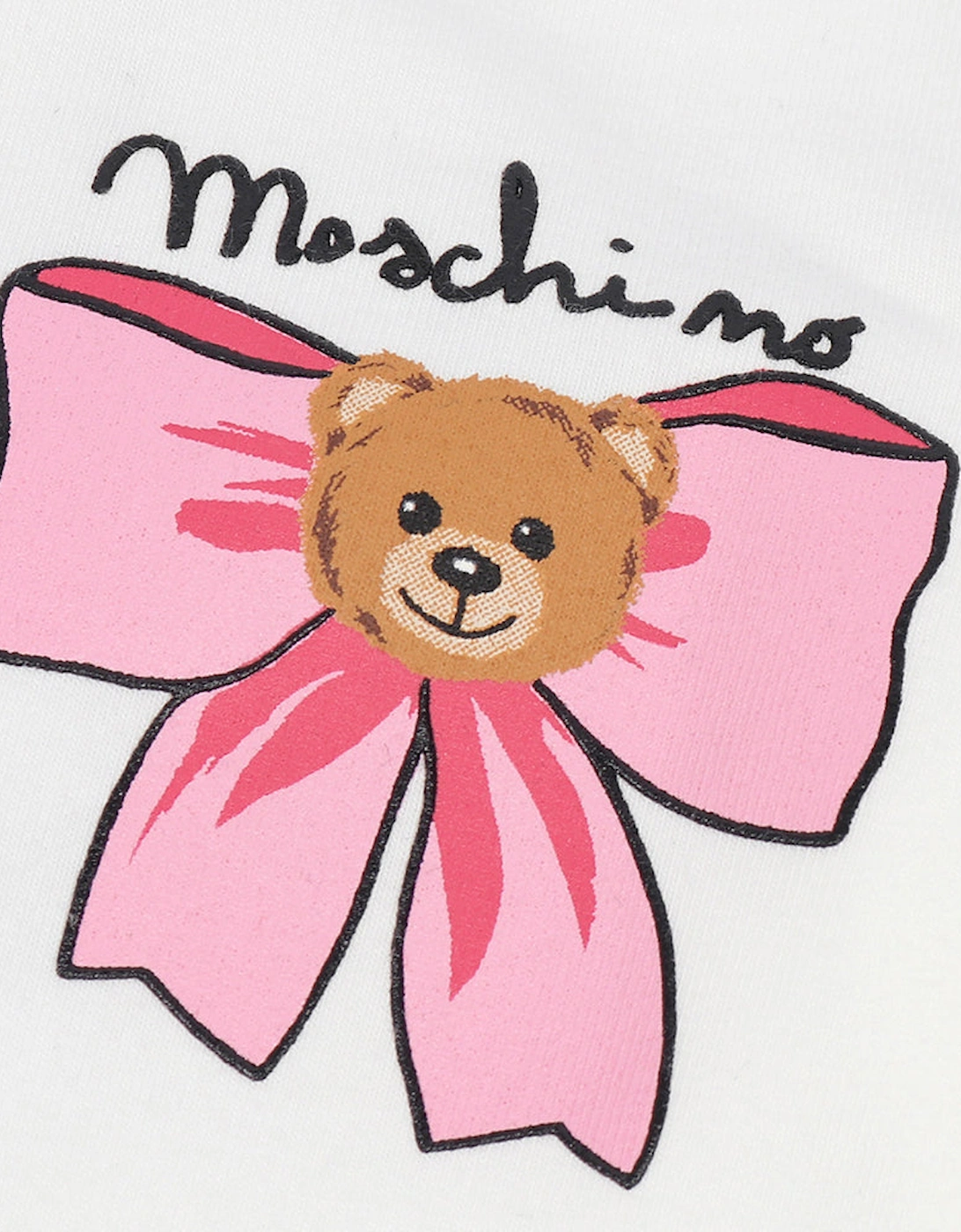 Baby Girls Teddy Bear T-shirt And Leggings White