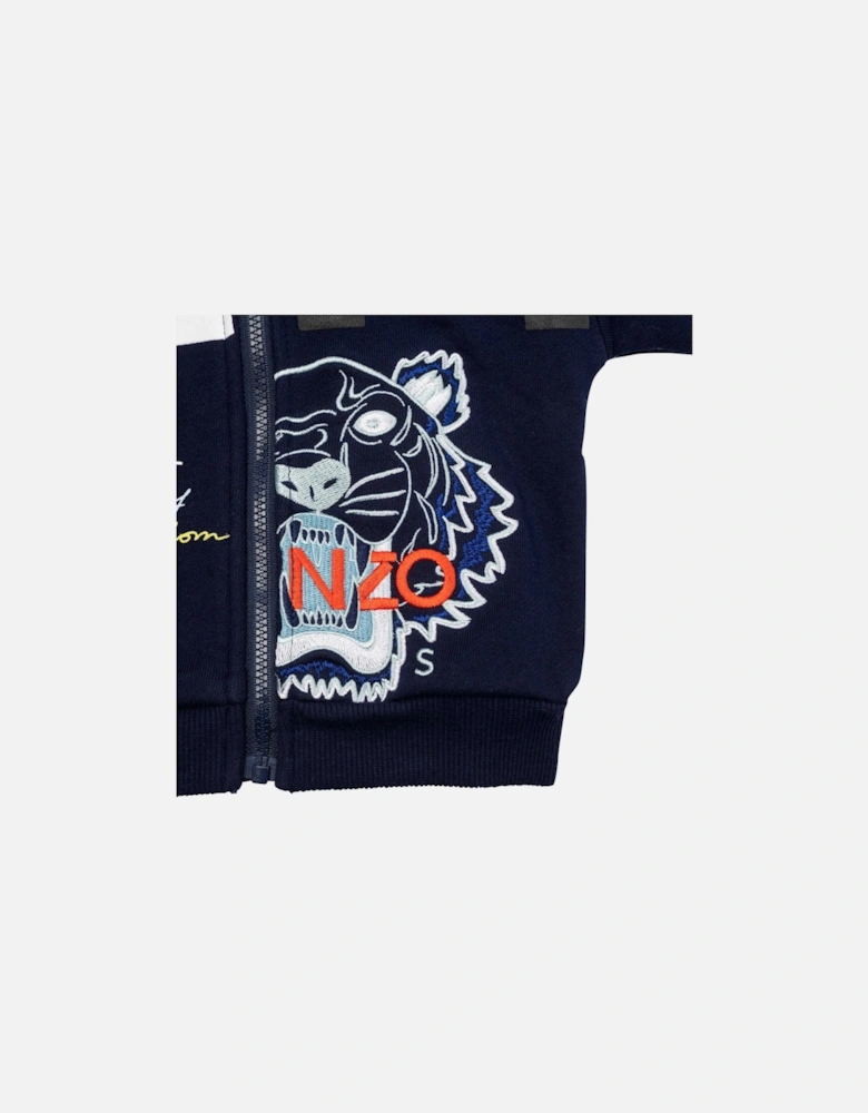 Baby Boys Multi Iconic Zip Up Cardigan Blue