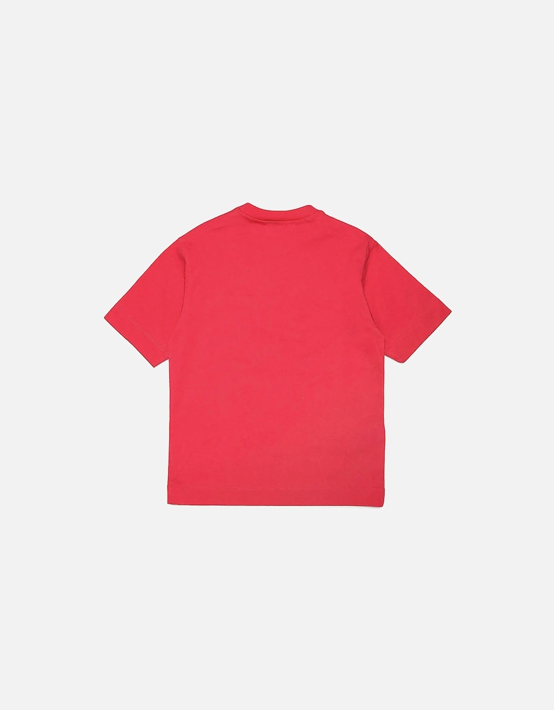 Girls Sequin Logo T-shirt Red