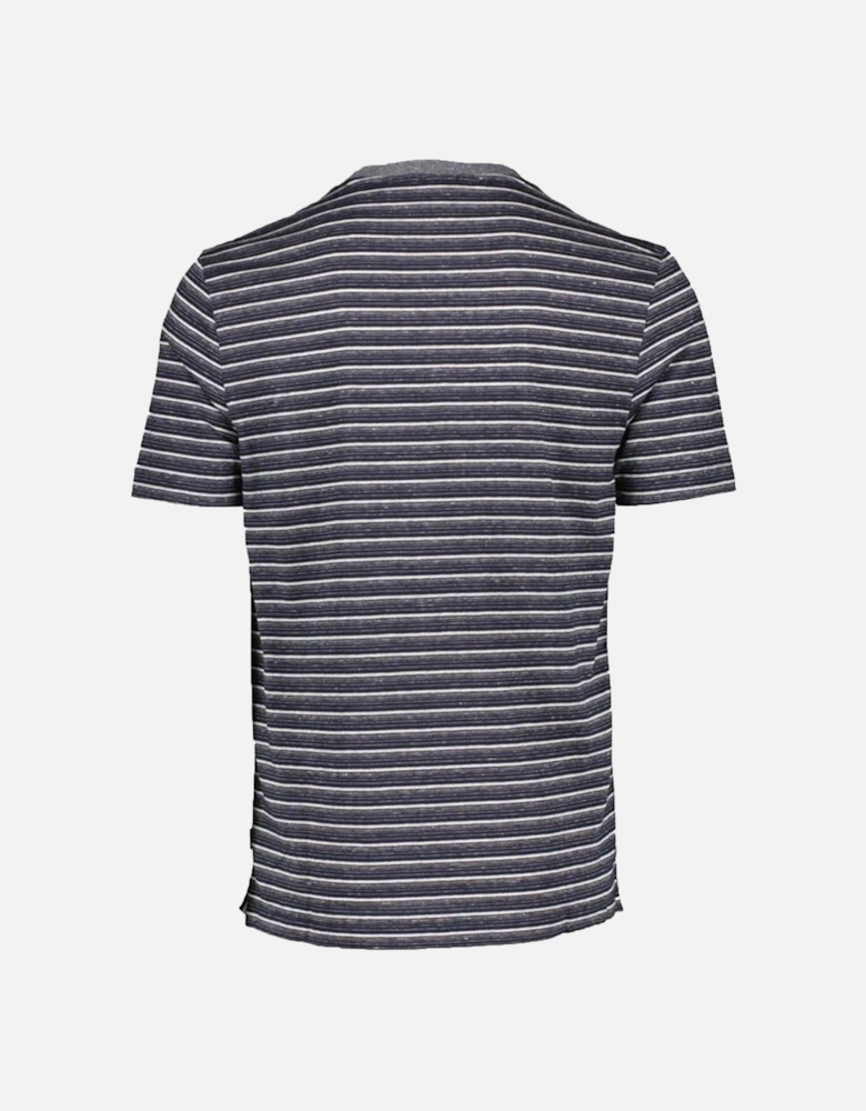 Hugo Mens Striped T-shirt Navy