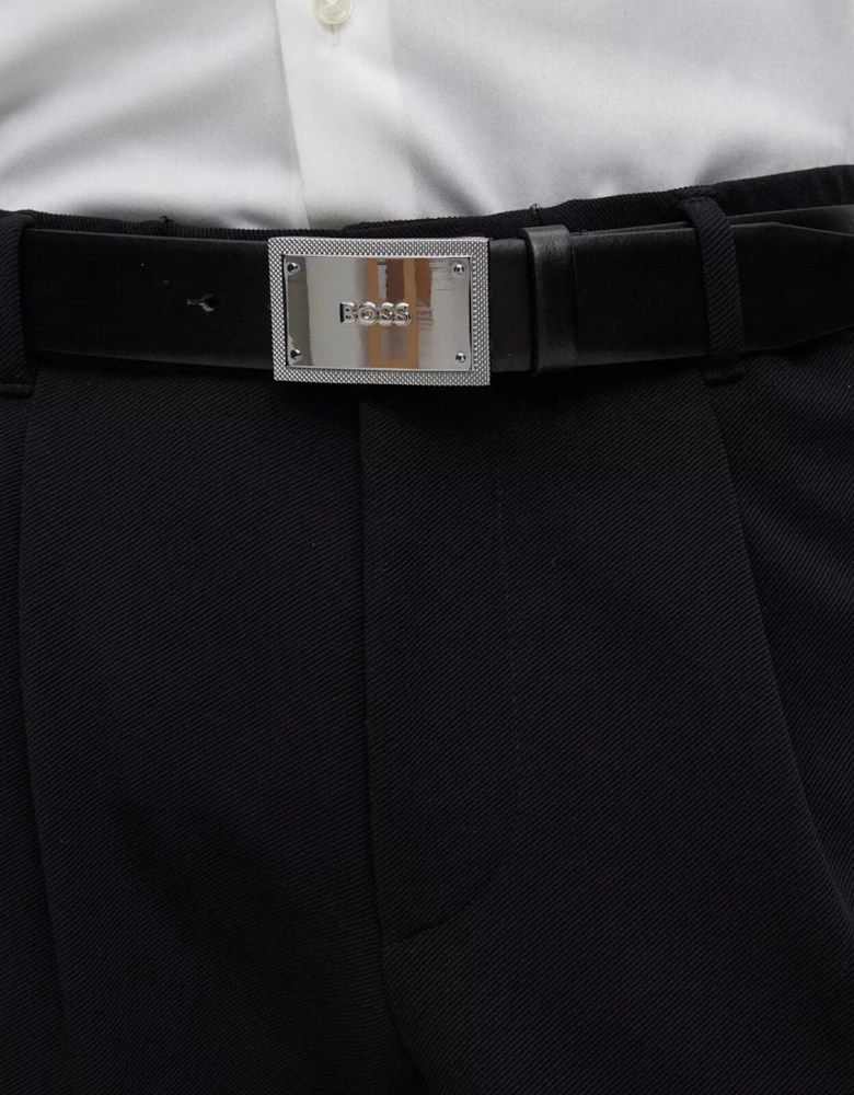 Boss Mens Classic Plaque Belt Black