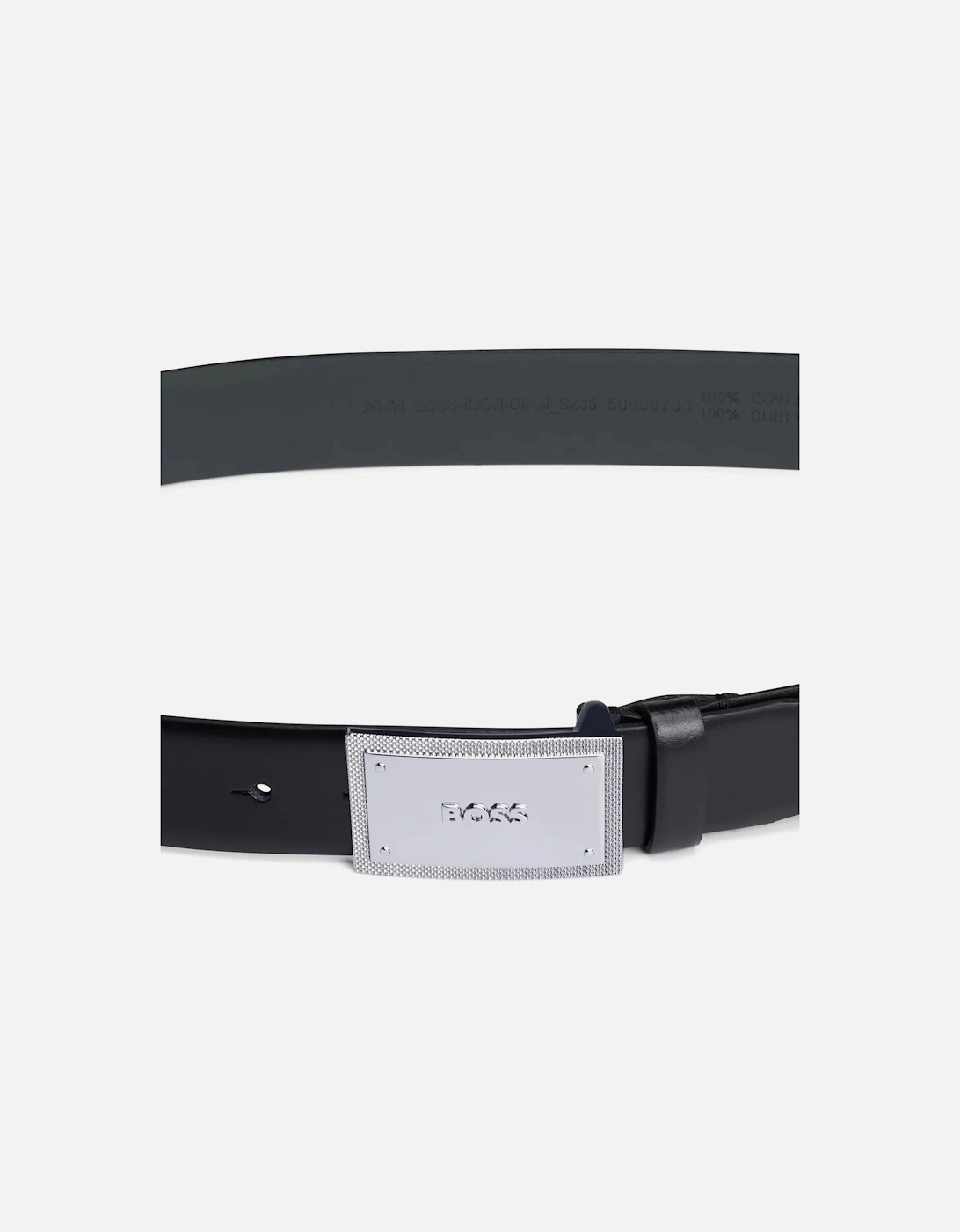 Boss Mens Classic Plaque Belt Black