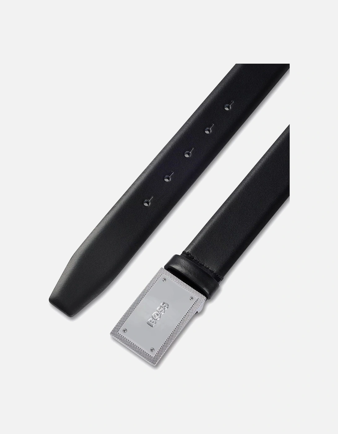 Boss Mens Classic Plaque Belt Black