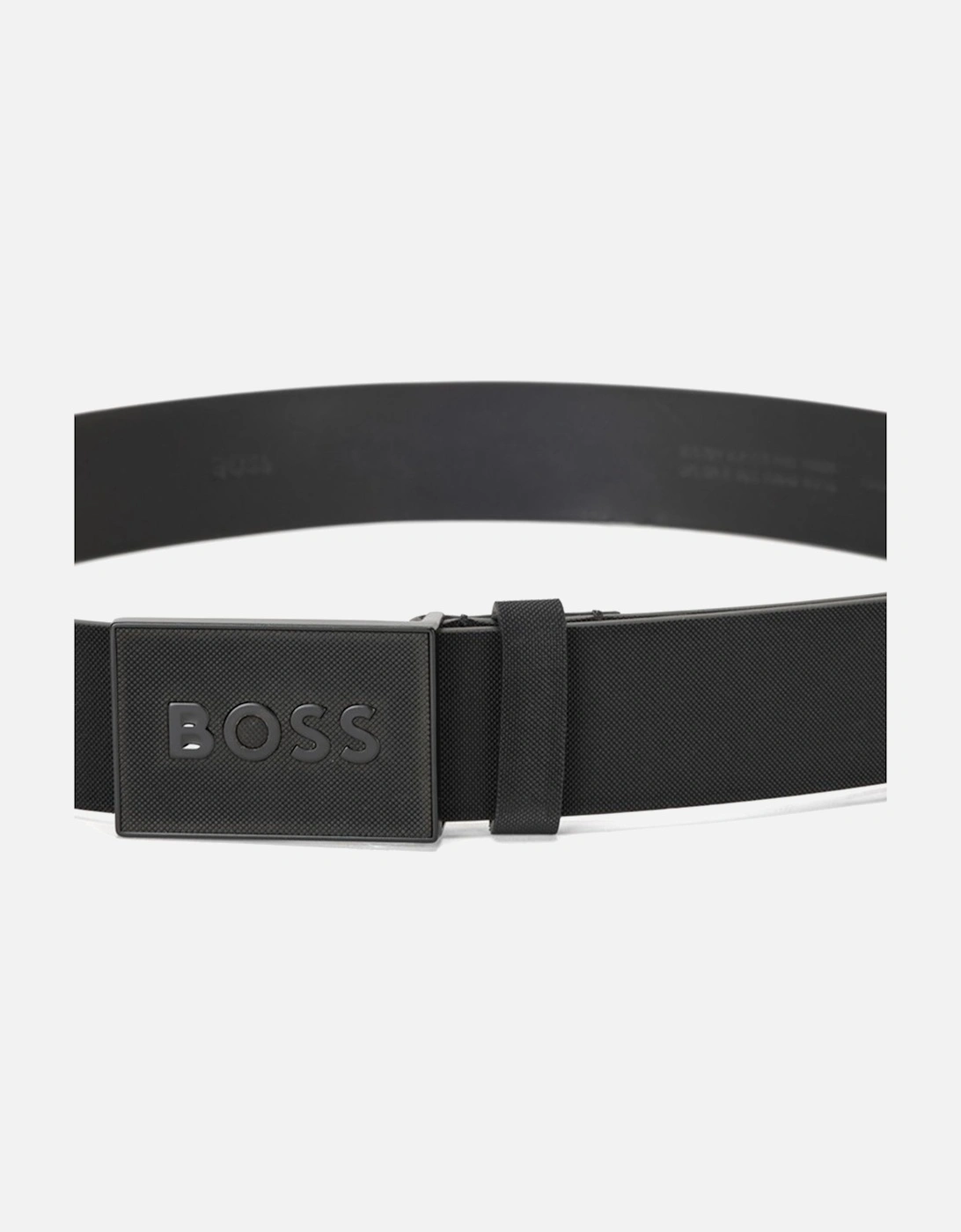 Mens Boss Icon Logo Belt Black