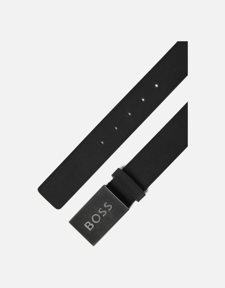 Mens Boss Icon Logo Belt Black