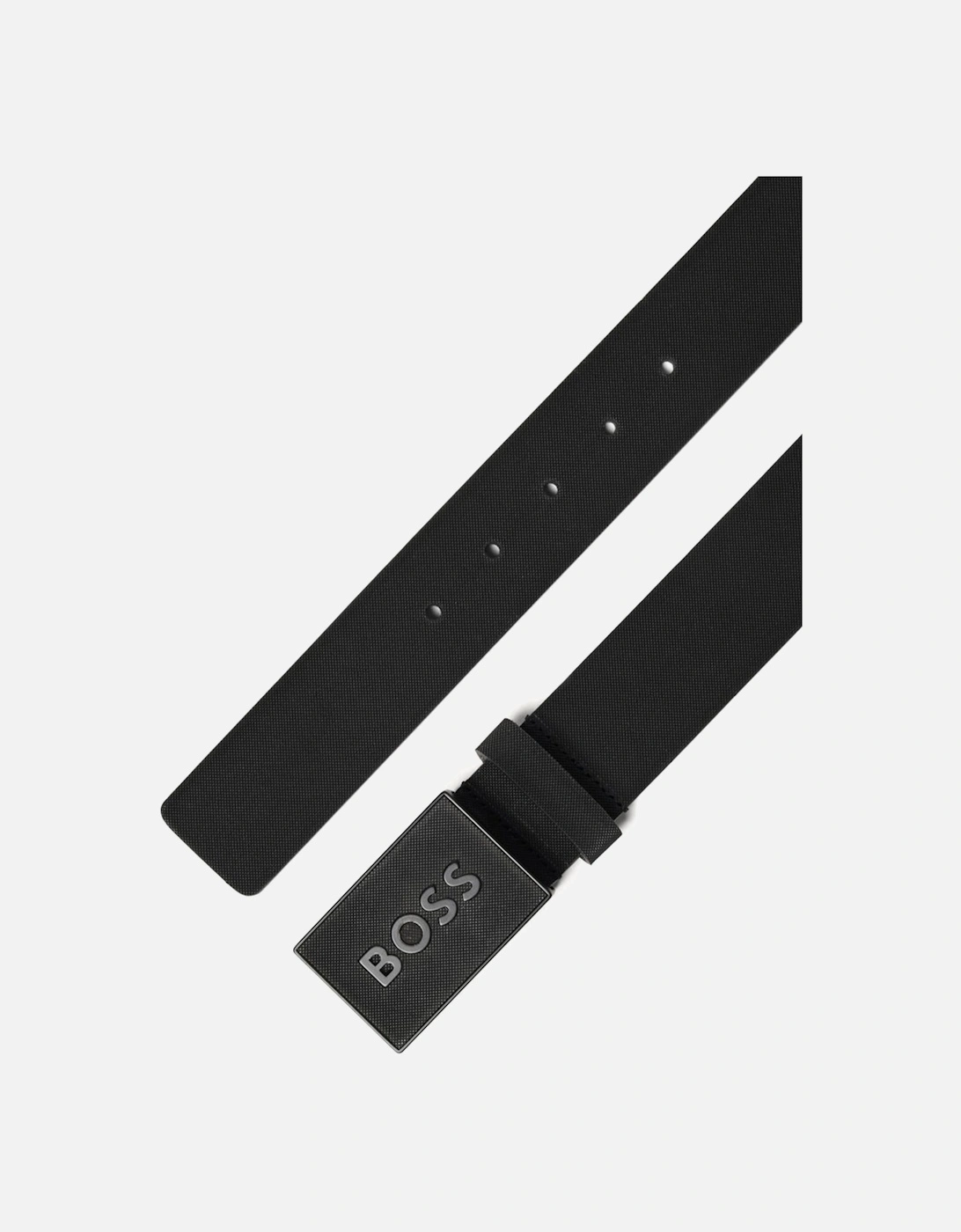 Mens Boss Icon Logo Belt Black