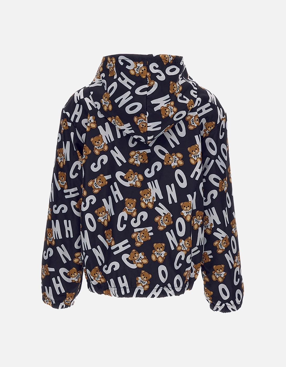 Unisex All-Over Print Zip Hoodie Black