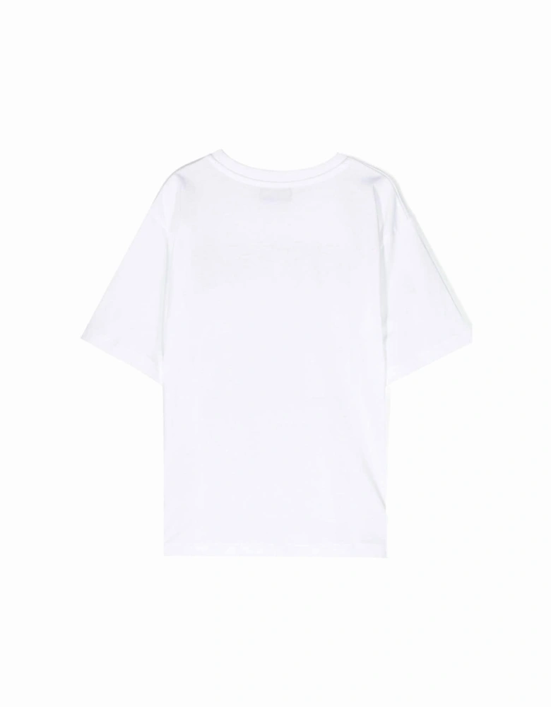 Boys Metallic Logo T-shirt White