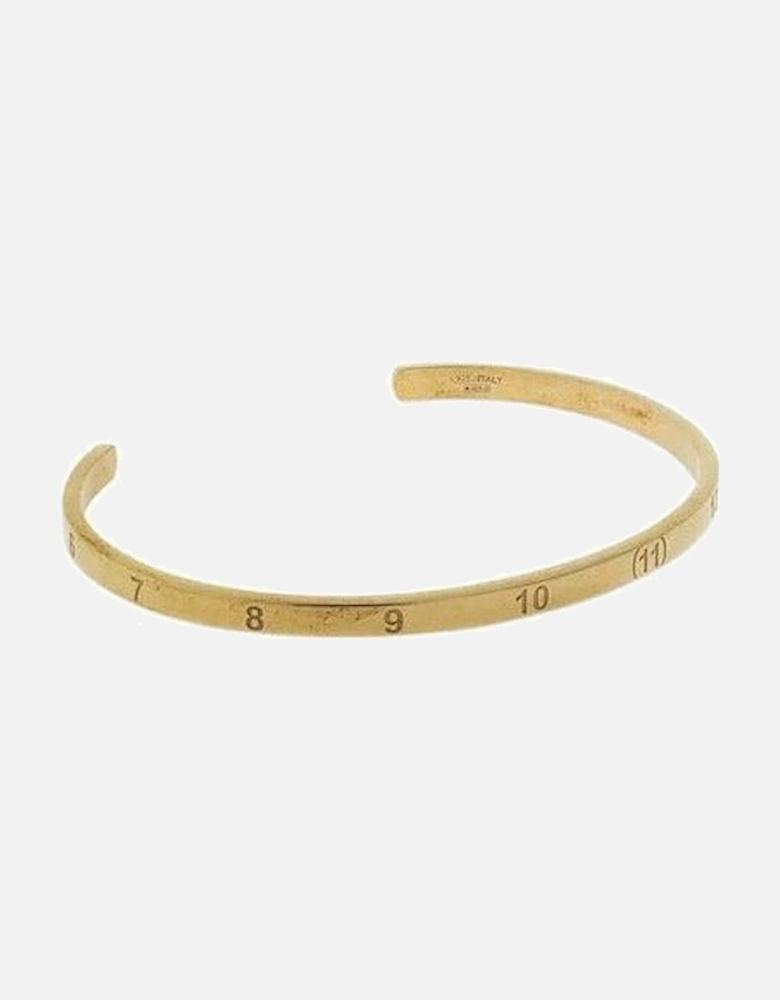 Men's Number Engraved Bracelet Gold