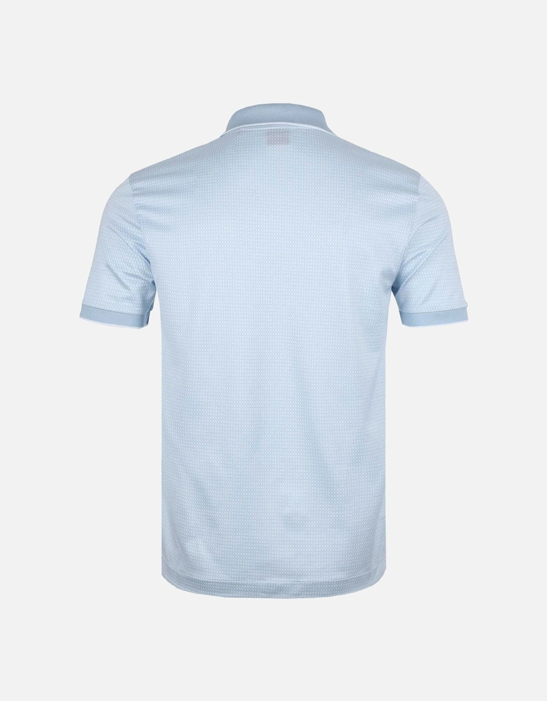 Mens Johnny Collar Polo Shirt Blue