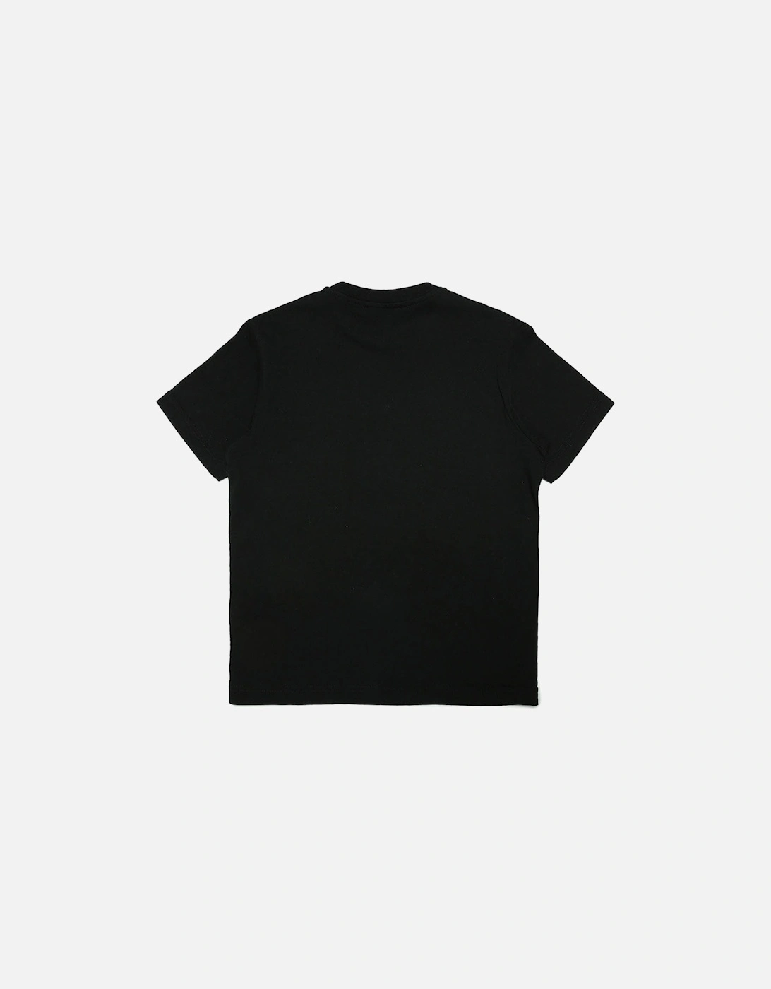 Boys Logo Print T-shirt Black