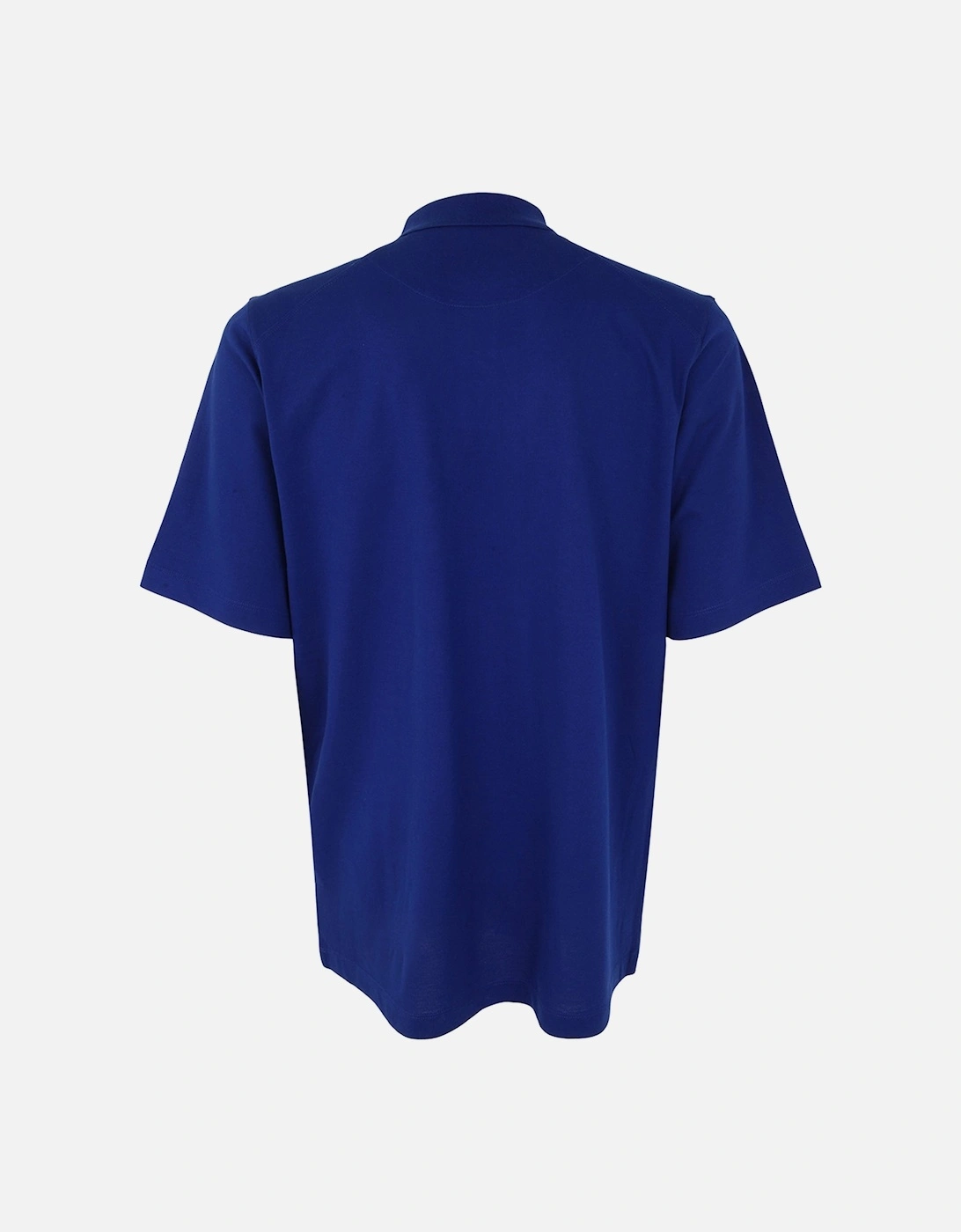Y-3 Unisex Short Sleeve Polo Shirt Blue