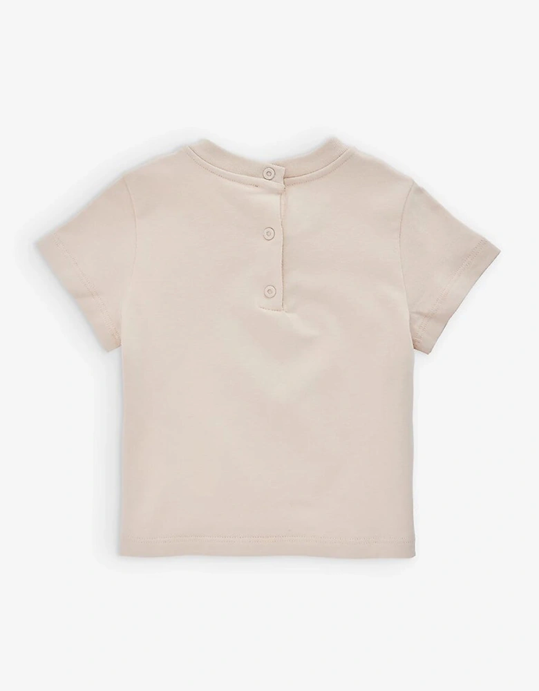 Baby Unisex T-Shirt Jersey Stretch Beige