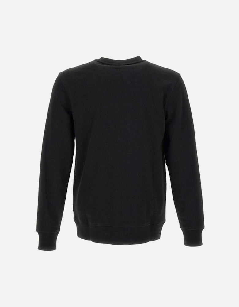 Hugo Mens Classic Suede Logo Sweater Black