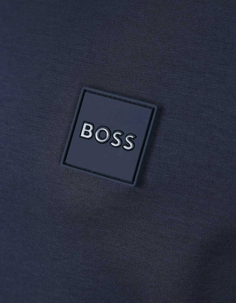 Mens Square Logo Polo Shirt Navy