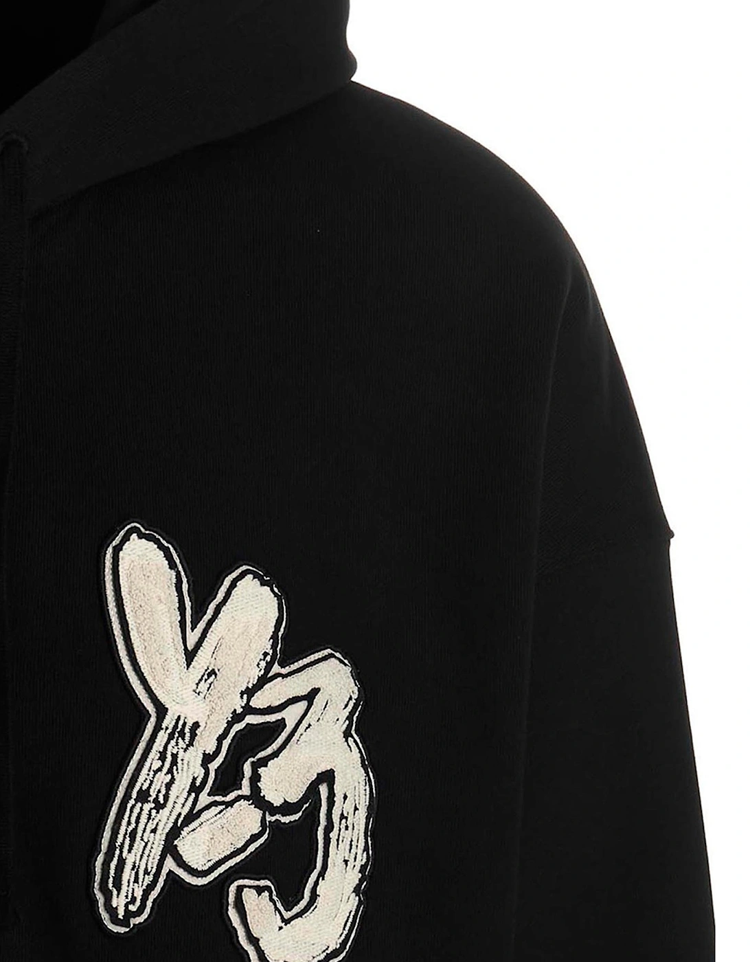 Y-3 Mens Graphic Logo French Terry Hooded Jacket