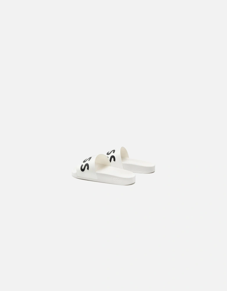 Hugo Mens Classic Logo Sliders White