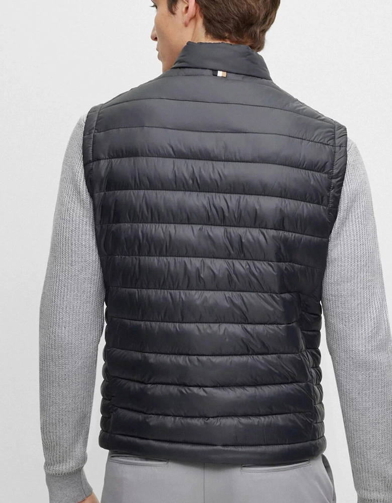 Mens Chest Icon Logo Gilet Navy