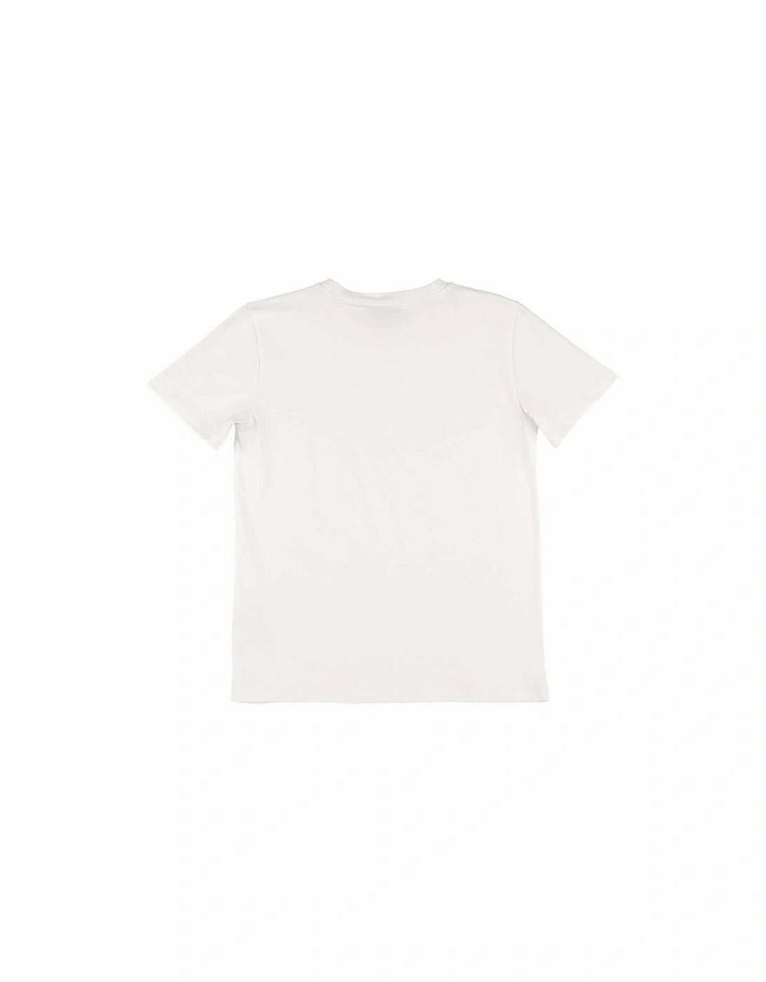Boys Silver Tone Logo T-shirt White
