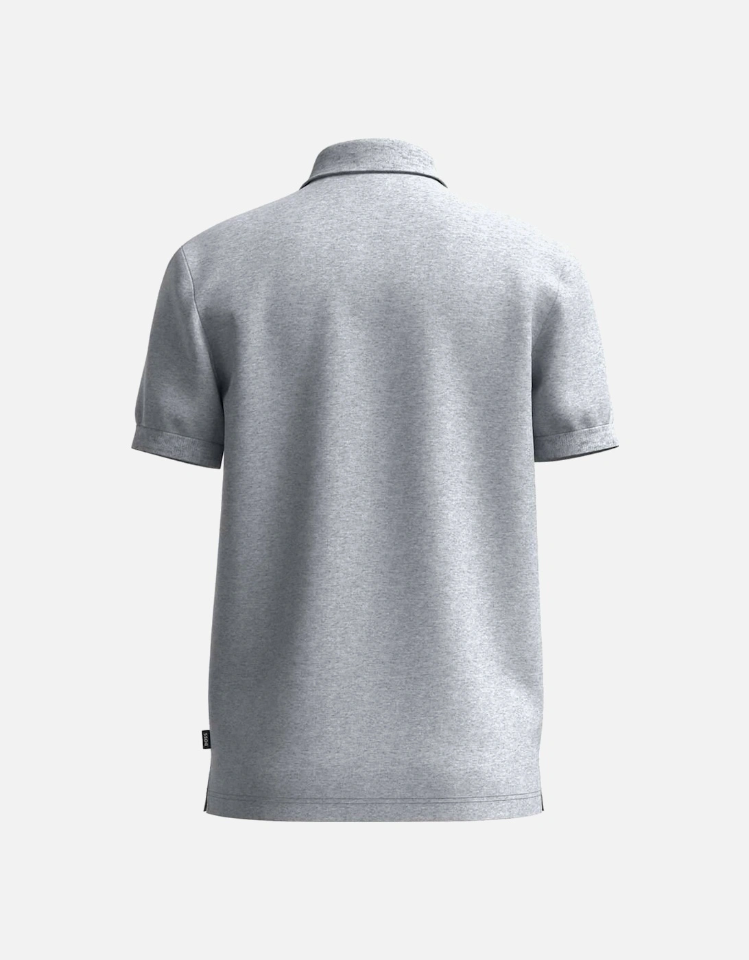 Boss Mens Logo Patch Polo Grey