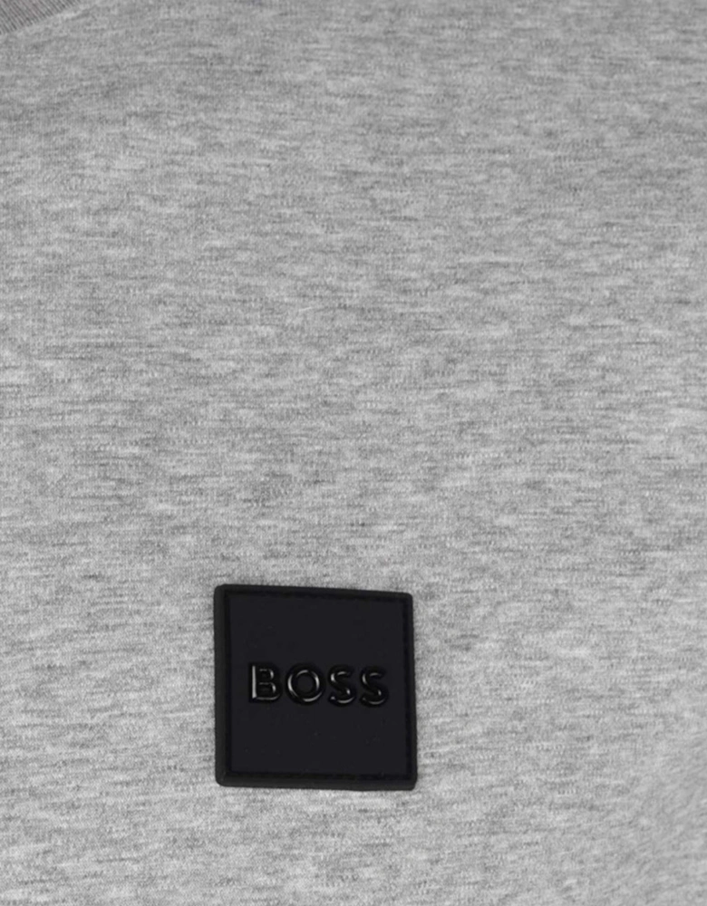 Mens Square Patch Logo T-shirt Grey