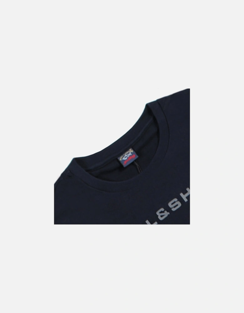 Boy's Logo Print Sweatshirt Navy