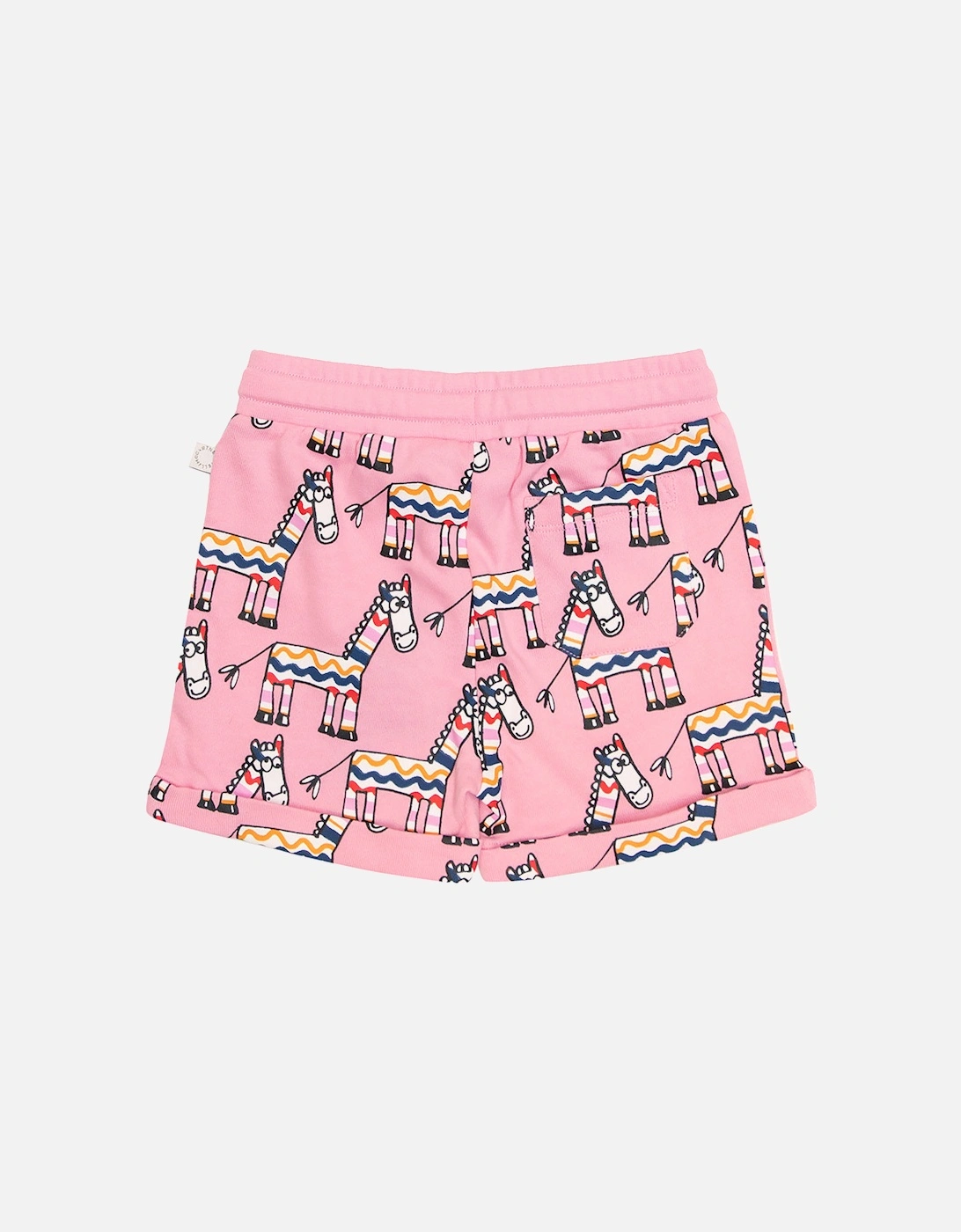 Baby Girls Zebra Print Shorts Pink