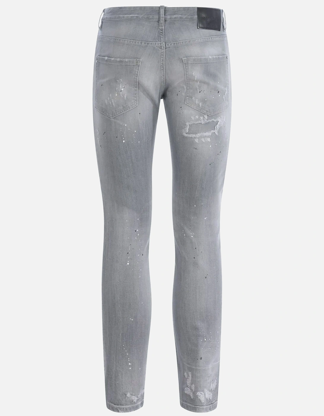 Mens Washed Skater Jeans Light Grey