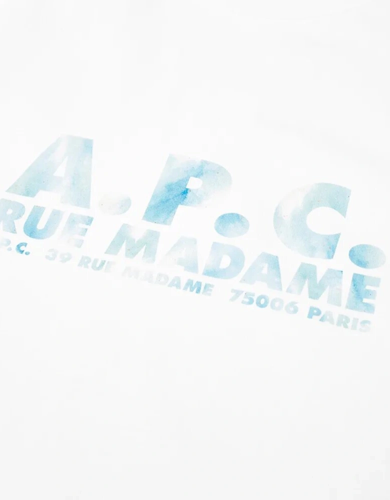 A.P.C Men's Bobby Address Logo White