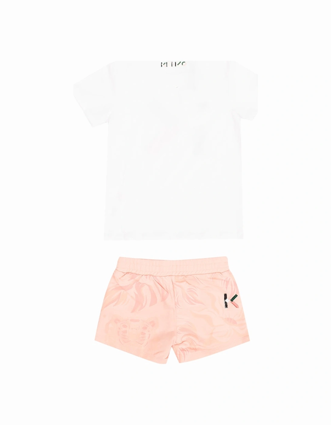 Baby Girls T-shirt & Shorts Set White