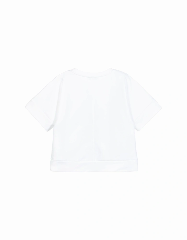 Girls Logo Sweatshirt White
