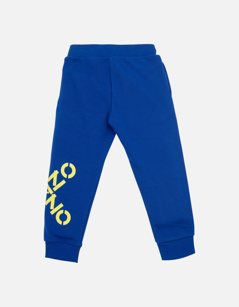 Boys Cross Logo Track Pants Blue