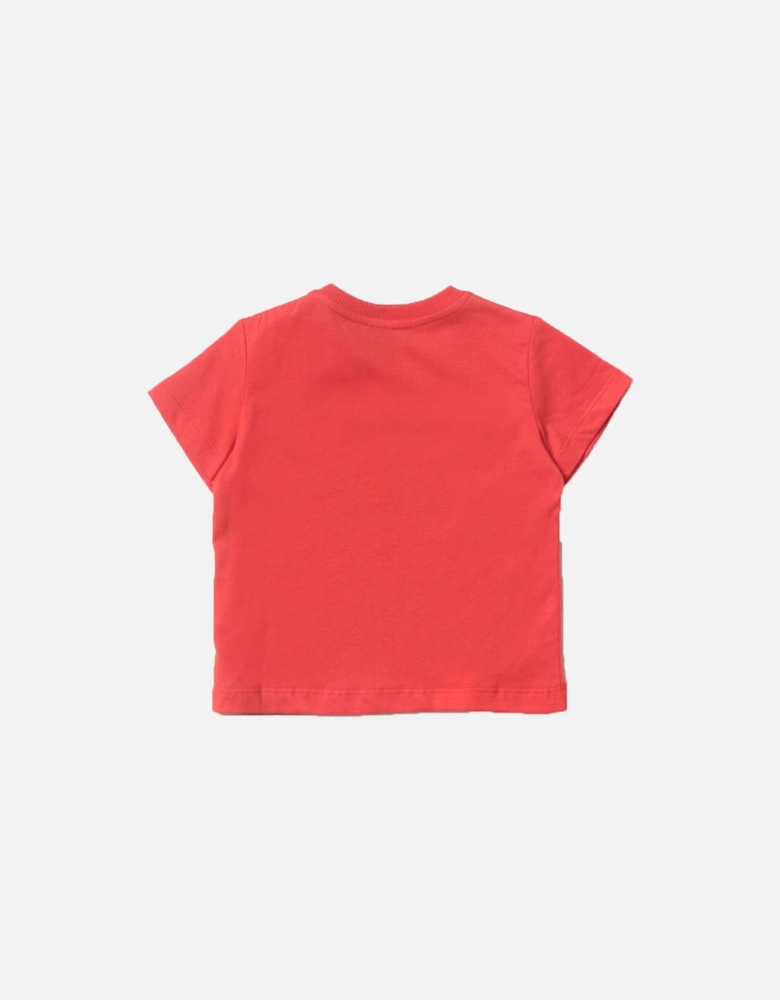 Baby Girls Teddy Bear T-shirt Red