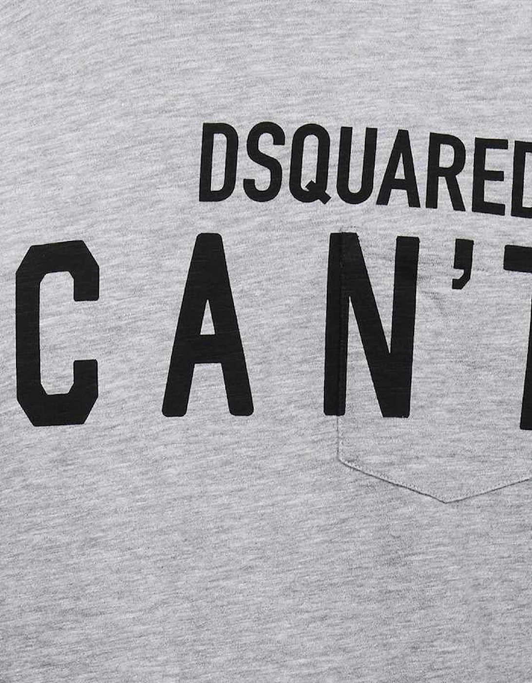 Men's "I CAN'T" Logo T-Shirt Grey
