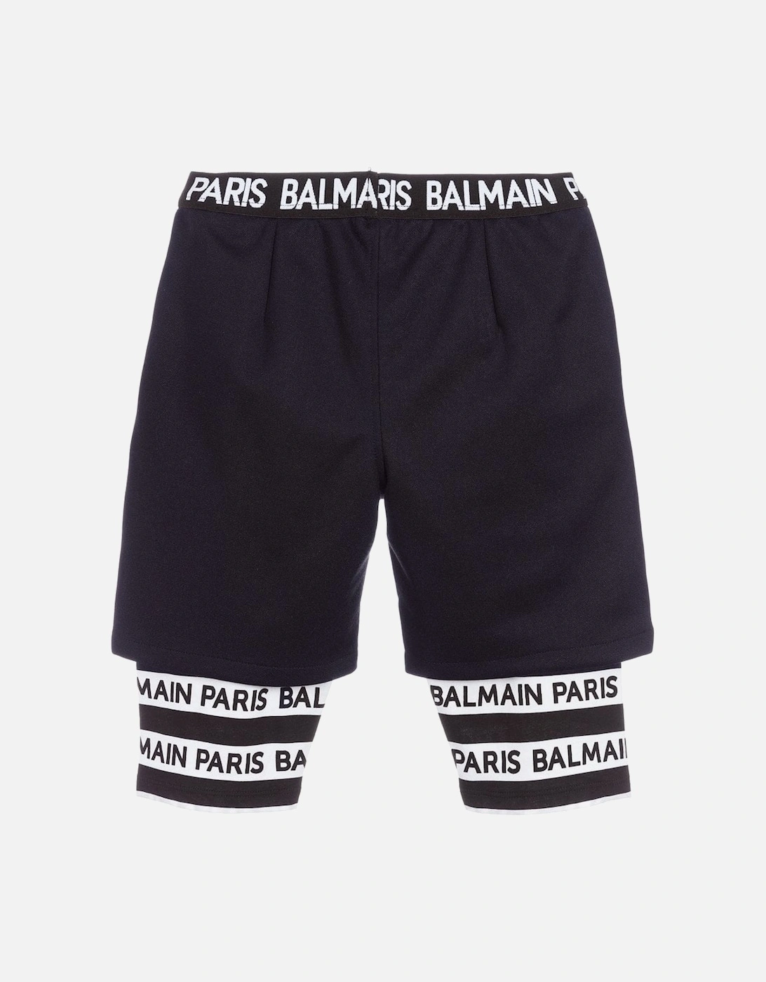 Boys Logo Layered Shorts Navy