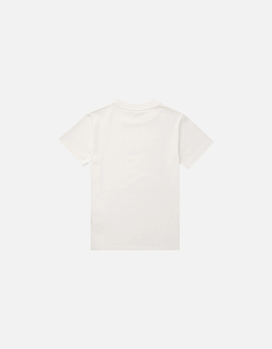 Boys Knitted Logo T shirt White