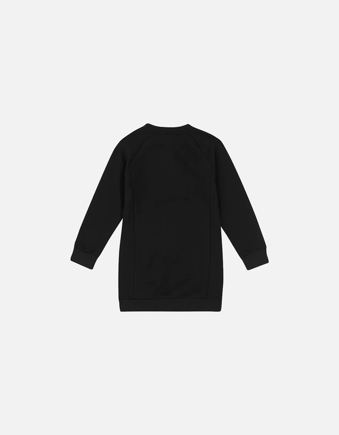 Girls Logo Sweatshirt Dress Black
