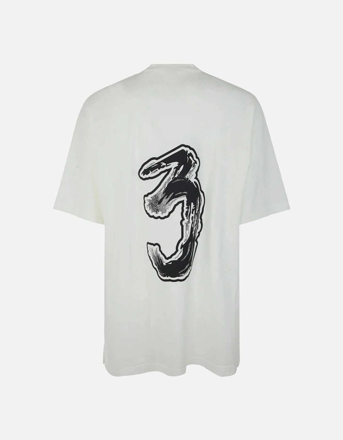 Y-3 Mens Graphic Logo T-shirt White