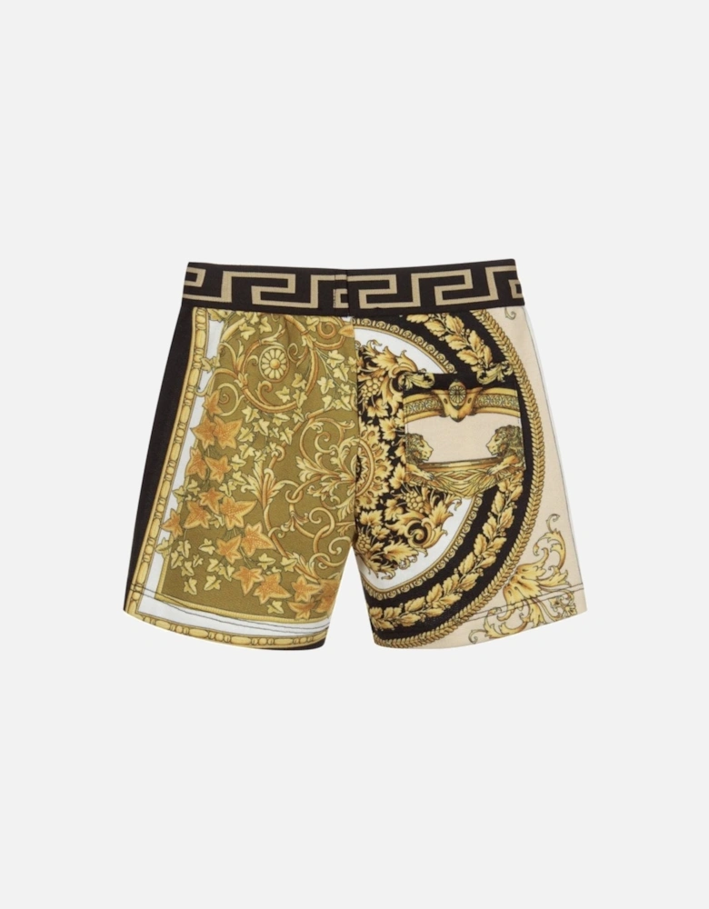 Baby Boys Barocco Mosaic Print Shorts Gold