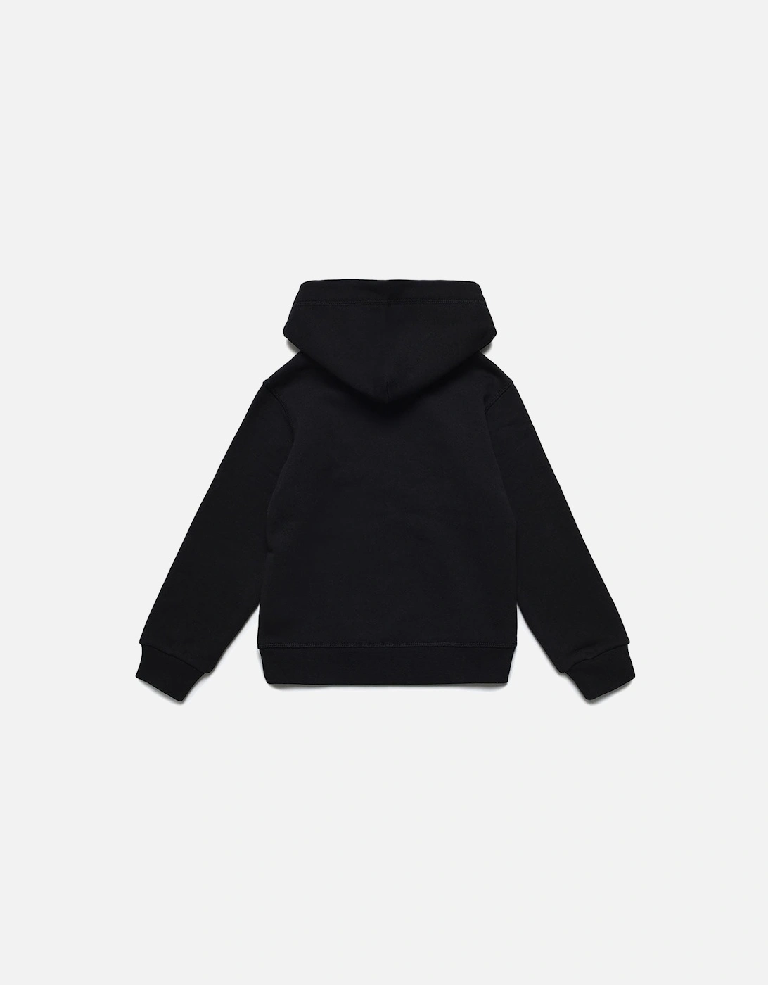 Boys Logo Print Hoodie Black