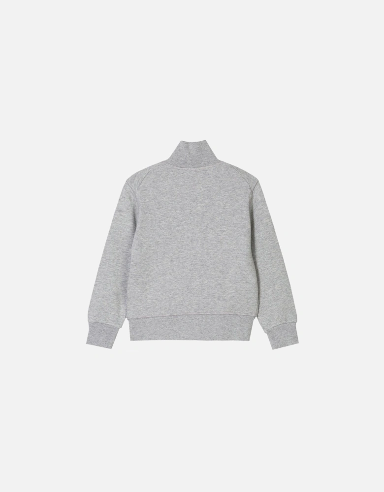 Boys Zipped Turtle Neck Grey